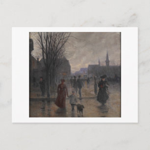 Rainy Evening on Hennepin Avenue, c.1902 Briefkaart