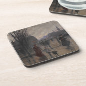 Rainy Evening on Hennepin Avenue, c.1902 Drankjes Onderzetter (Linkerzijde)