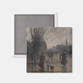 Rainy Evening on Hennepin Avenue, c.1902 Magneet (Voorkant / Achterkant)