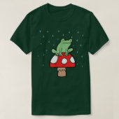 Rainy FrogToadstoolCotvoordcoreGoblincoreFairy  T-shirt (Design voorkant)