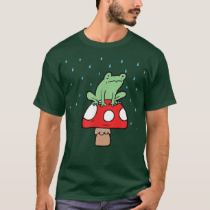 Rainy FrogToadstoolCotvoordcoreGoblincoreFairy T-shirt