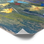 Rainy Garden Stroll - Pastel Painting Style Art Poster (Hoek)