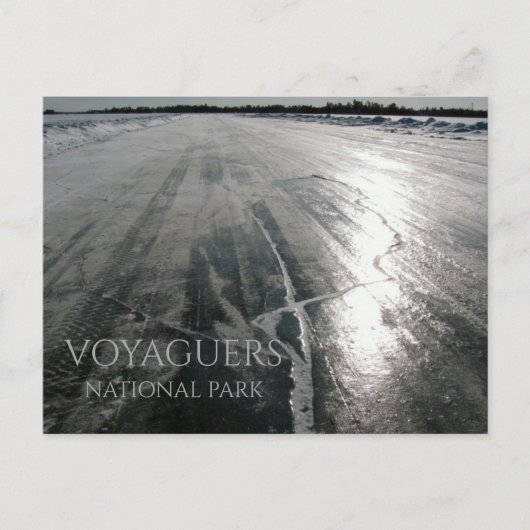 Rainy Lake Ice Road, Voyageurs National Park, MN Briefkaart (Voorkant)