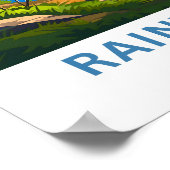 Rainy Lake Minnesota Reisprint Poster (Hoek)