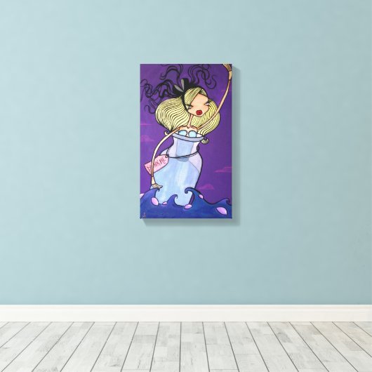 "Rainy Maandag" Gewikkeld Canvas (Insitu (Houten vloer))