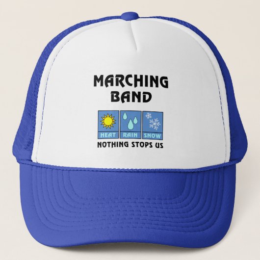 Rainy Marching Band Trucker Pet (Voorkant)