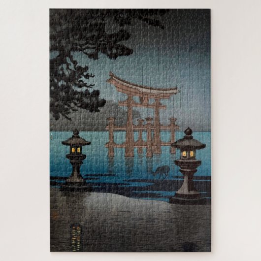 Rainy Miyajima door Tsuchiya Koitsu Legpuzzel (Verticaal)
