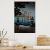 Rainy Miyajima door Tsuchiya Koitsu Poster (Keuken)