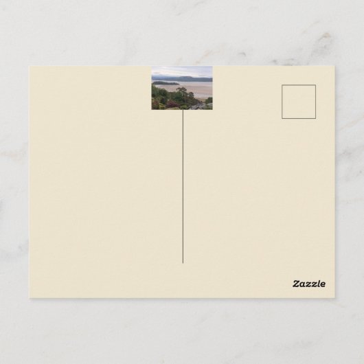 Rainy Morecambe Bay Briefkaart (Achterkant)