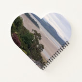 Rainy Morecambe Bay Heart Notitieboek (Achterkant)