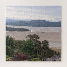 Rainy Morecambe Bay Jigzaag Puzzle