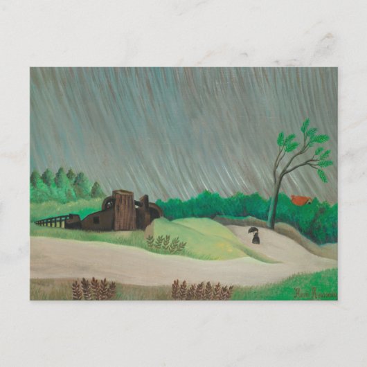 Rainy Morning Henri Rousseau,  Kunst Briefkaart (Voorkant)