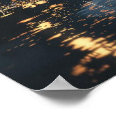 Rainy Night Anime Girl met paraplu Poster (Hoek)