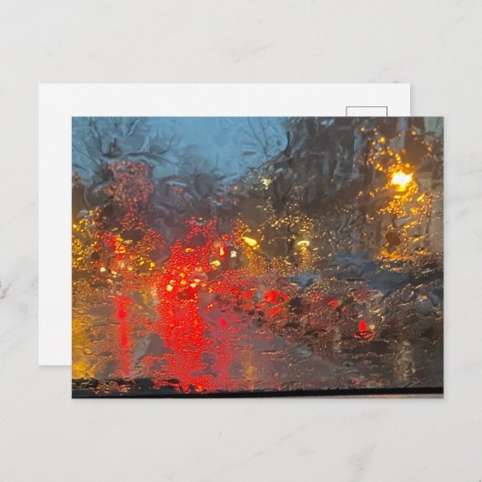 Rainy Night Briefkaart (Voorkant / Achterkant)