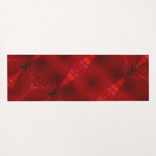 Rainy Red Dianthus 5 Yogamat (Achterkant (horizontaal))