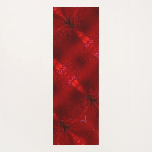 Rainy Red Dianthus 5 Yogamat (Achterkant)