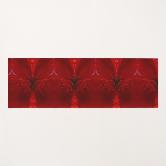 Rainy Red Dianthus 5 Yogamat (Voorkant (horizontaal))