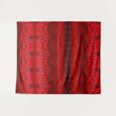 Rainy Red Dianthus Ikat Wandkleed (Voorkant (horizontaal))