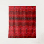 Rainy Red Dianthus Ikat Wandkleed (Voorkant)