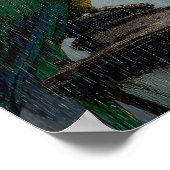 Rainy Romance with Parrot – Parrot on Lamp in Rain Poster (Hoek)