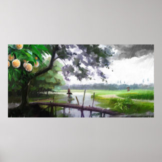 Rainy Sason in Bangladesh Poster