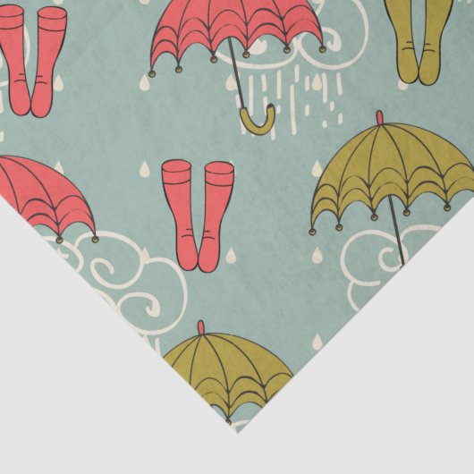 Rainy Season Umbrella Design Tissuepapier (Detail)