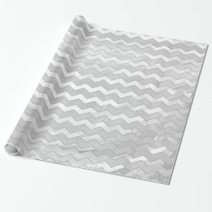Rainy Sky Gray Chevron Pattern Cadeaupapier
