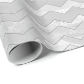 Rainy Sky Gray Chevron Pattern Cadeaupapier (Rol Hoek)