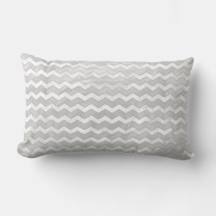 Rainy Sky Gray Chevron Pattern Kussen