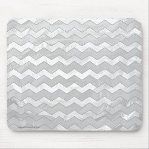 Rainy Sky Gray Chevron Pattern Muismat