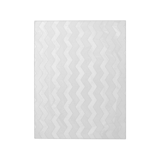 Rainy Sky Gray Chevron Pattern Notitieblok (Linkerzijde)