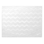 Rainy Sky Gray Chevron Pattern Notitieblok (Voorkant)