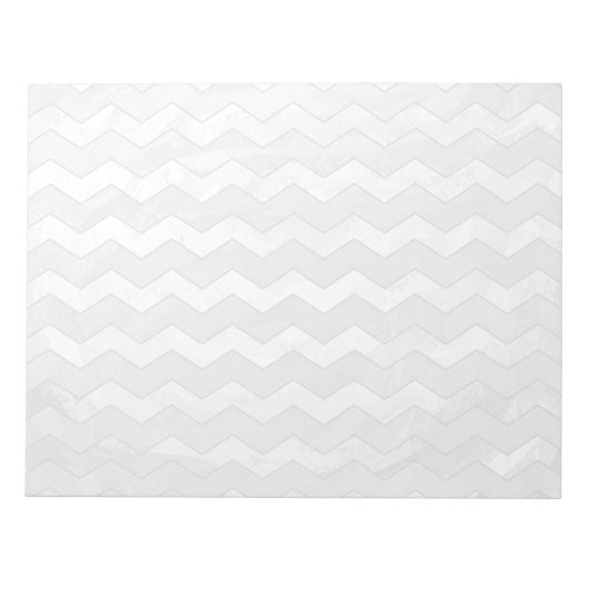 Rainy Sky Gray Chevron Pattern Notitieblok (Voorkant)