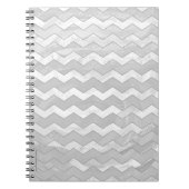 Rainy Sky Gray Chevron Pattern Notitieboek (Voorkant)