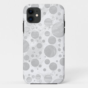 Rainy Sky Gray Polka Dots iPhone 11 Hoesje