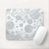 Rainy Sky Gray Polka Dots Muismat (Met muis)