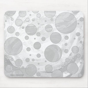Rainy Sky Gray Polka Dots Muismat