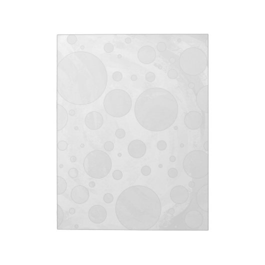 Rainy Sky Gray Polka Dots Notitieblok (Linkerzijde)