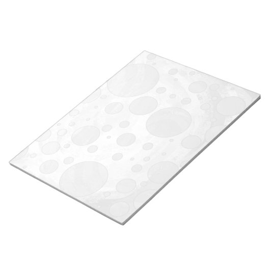 Rainy Sky Gray Polka Dots Notitieblok (Schuin)