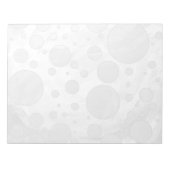 Rainy Sky Gray Polka Dots Notitieblok (Voorkant)