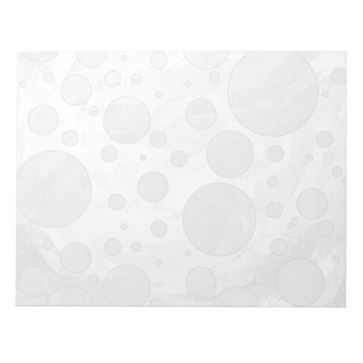 Rainy Sky Gray Polka Dots Notitieblok (Voorkant)