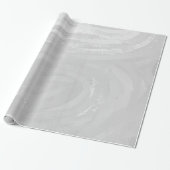 Rainy Sky Gray Swirl Cadeaupapier (Uitgerold)