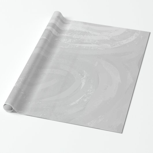 Rainy Sky Gray Swirl Cadeaupapier (Uitgerold)