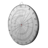 Rainy Sky Gray Swirl Dartbord (Voorkant Rechts)