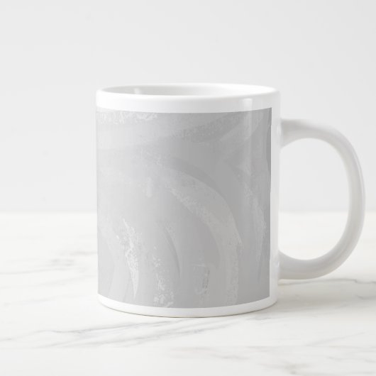 Rainy Sky Gray Swirl Grote Koffiekop (Rechts)