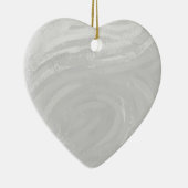 Rainy Sky Gray Swirl Keramisch Ornament (Rechts)