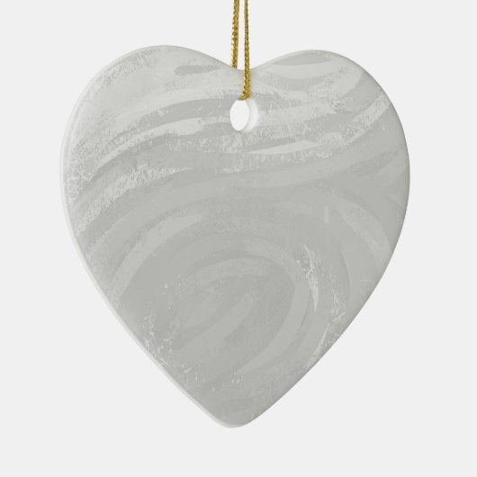 Rainy Sky Gray Swirl Keramisch Ornament (Rechts)