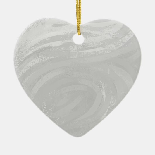 Rainy Sky Gray Swirl Keramisch Ornament (Voorkant)