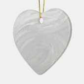 Rainy Sky Gray Swirl Keramisch Ornament (Links)