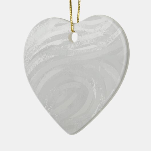 Rainy Sky Gray Swirl Keramisch Ornament (Links)